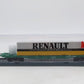 Jouef 627500 HO Scale French Railways SNCF Flat Car w/Renault Trailer LN/Box