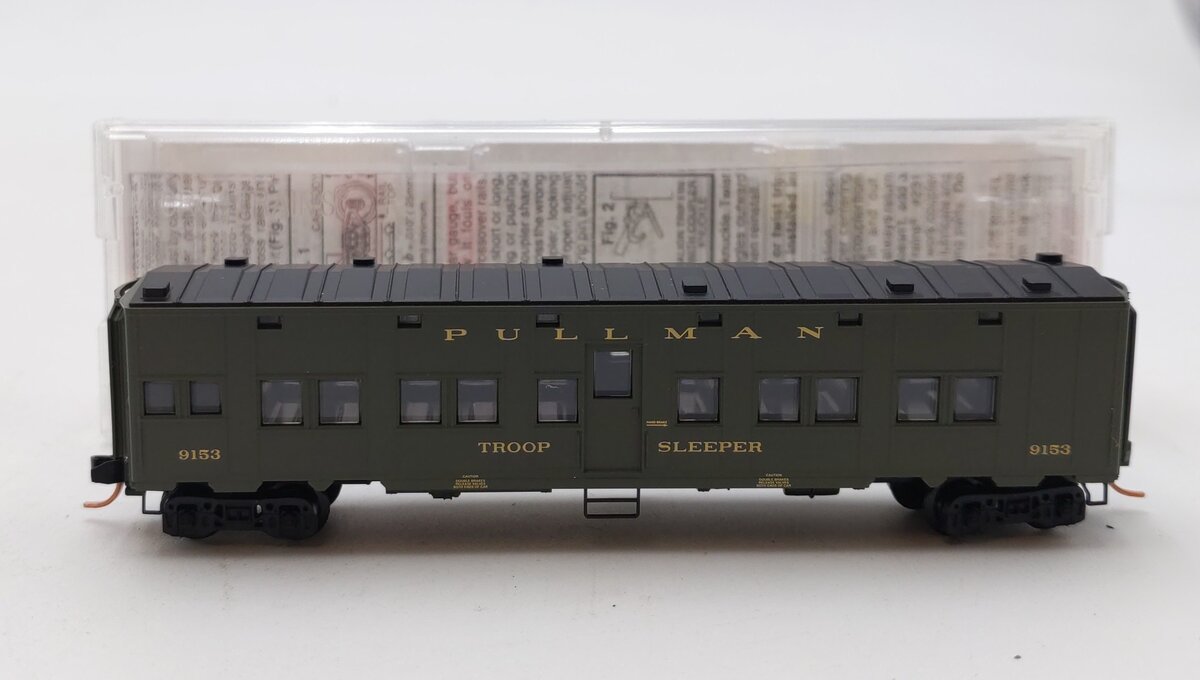Micro-Trains 11600012 N Pullman 50' Standard Boxcar Troop Sleeper #9153 NIB