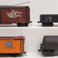 O Scale Assorted Freight Cars (4) 2-Rail: #37099, #52390, #20805, & Undecorated