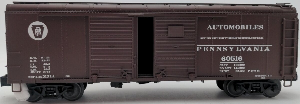 Lionel 6-17736 O Gauge Pennsylvania Railroad Round Roof Boxcar #60516 EX/Box