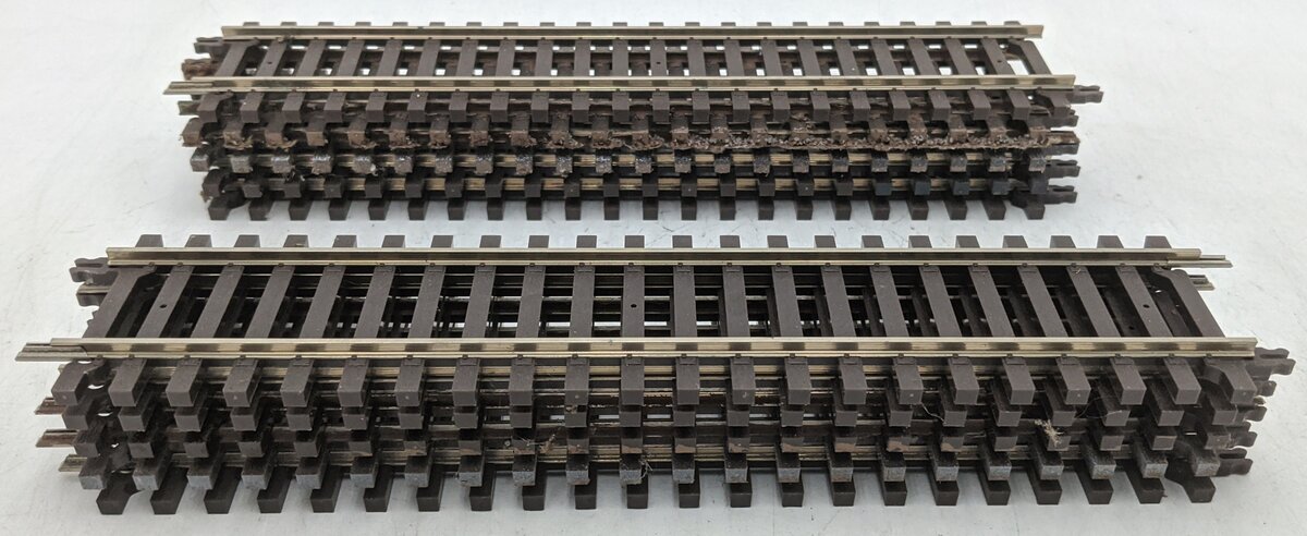 Atlas 7050 O Scale 10" Straight Track (2-Rail) - (10) Sections