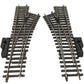 Atlas 6023/6024 O Manual Left & Right Hand Switch Turnouts (2) - (2-Rail)