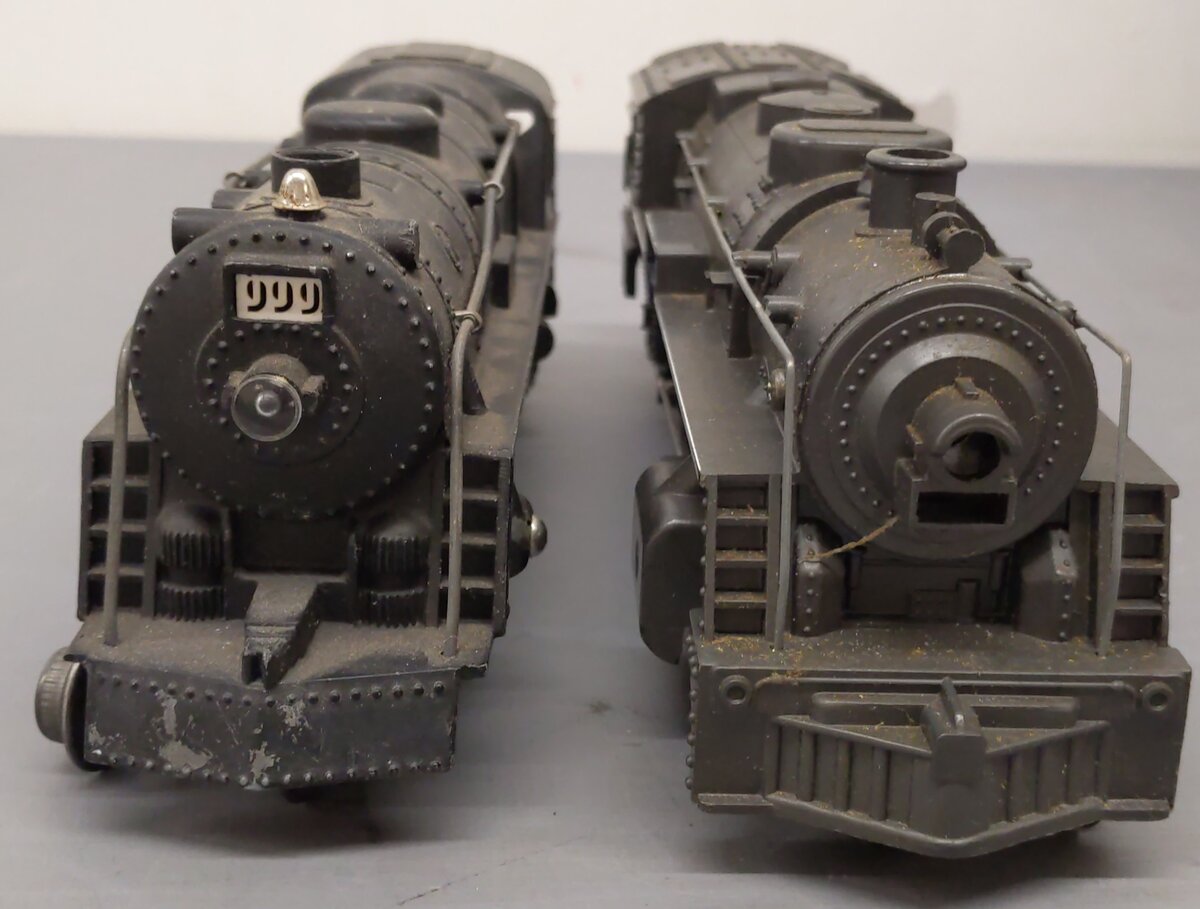 Marx Vintage O Steam Locomotives #1666 #999 [2] VG