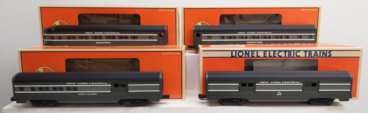Lionel 6-19171 O Gauge New York Central Streamlined 4-Car Passenger Set LN/Box
