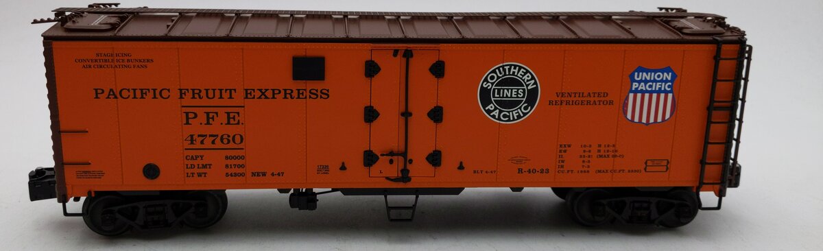 Lionel 6-17336 O Gauge Pacific Fruit Express Steel Sided Refrigerator Car #47760 LN/Box