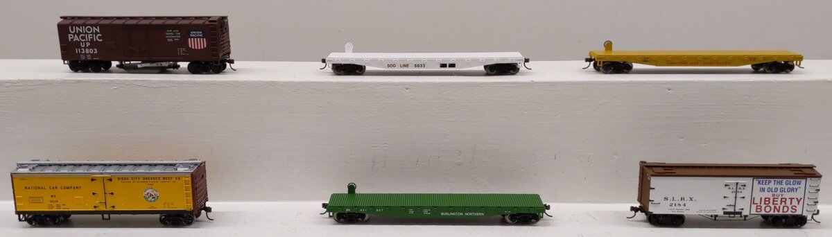 Walthers & Roundhouse HO Assorted Freight Cars: 5033, 58801, 621857,113803 [6] EX/Box
