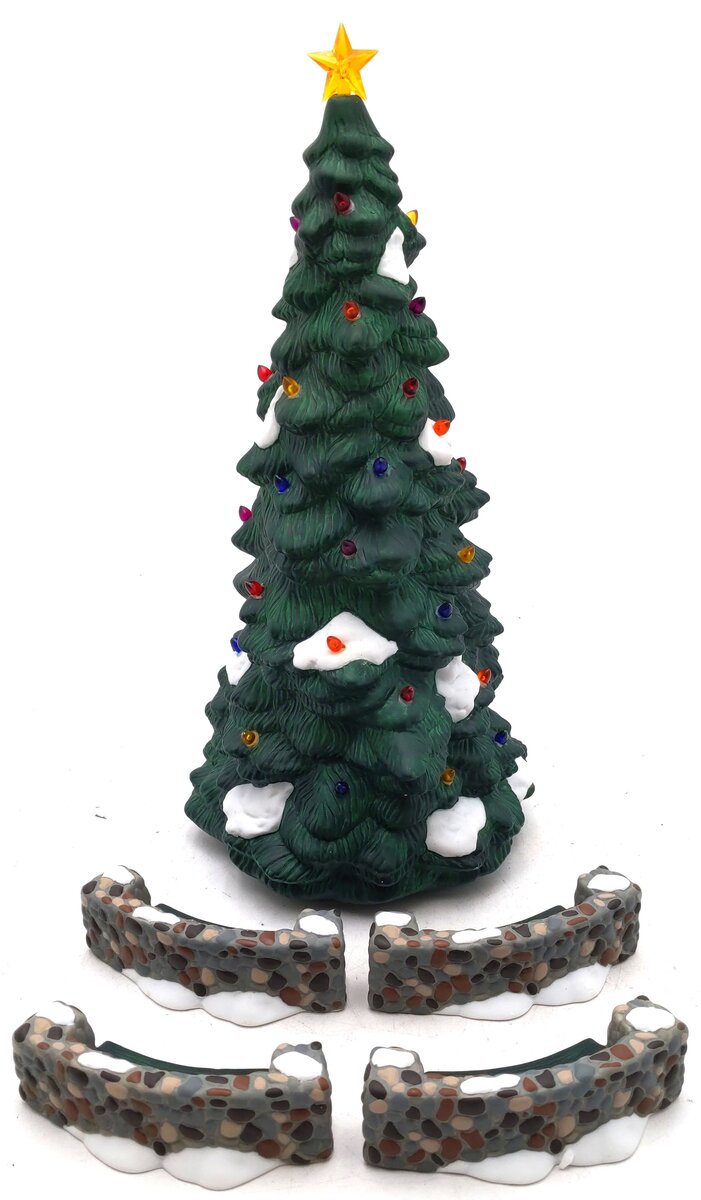 Dept 56 5565-4 Heritage Village - Town Tree with Light EX/Box