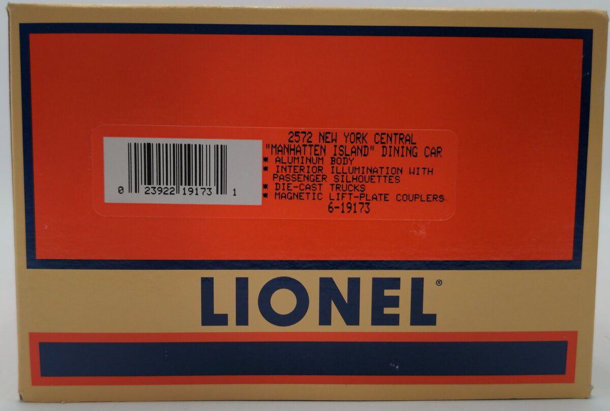 Lionel 6-19173 O Gauge New York Central Streamlined 