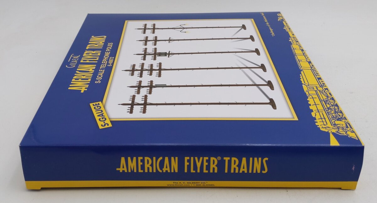 American Flyer 6-49872 S Scale Telephone Poles (Pack of 6) LN/Box