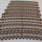 Lionel 31 Vintage Super O Curved Track Section [8] EX