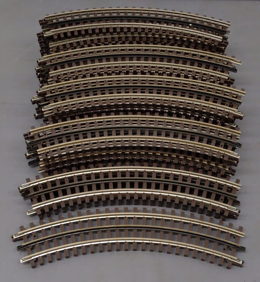 Atlas 6043 O 3-Rail O-27 Nickel Silver Full Curve Track (23) EX