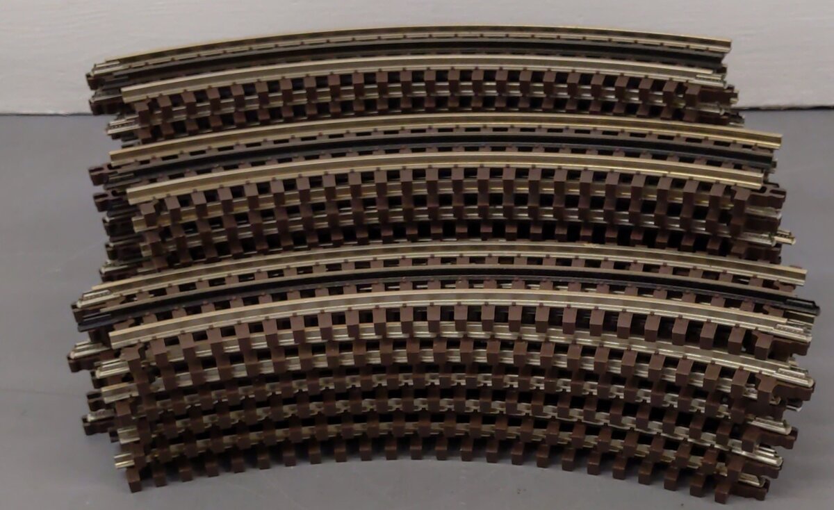 Atlas 6043 O 3-Rail O-27 Nickel Silver Full Curve Track (23) EX