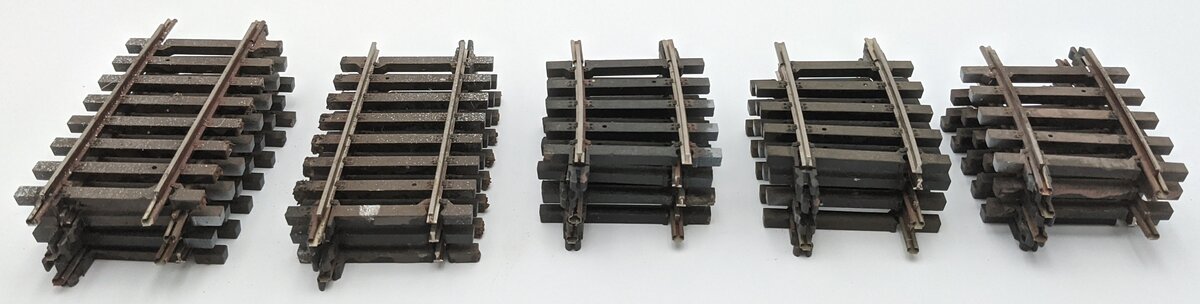 Atlas 6004/6014 O Assorted Straight & Curved Track Sections (19) - (2-Rail)