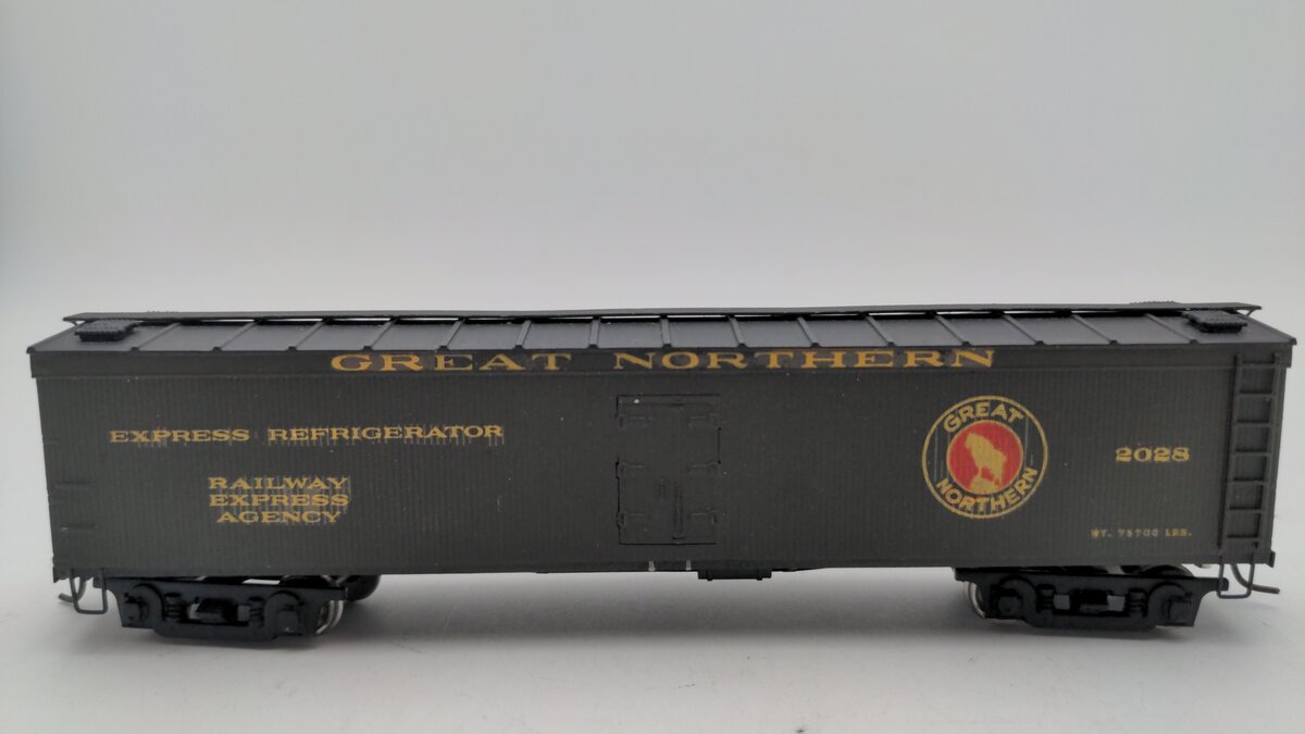 HO Scale BRASS CUSTOM Great Northern Reefer Car #2028