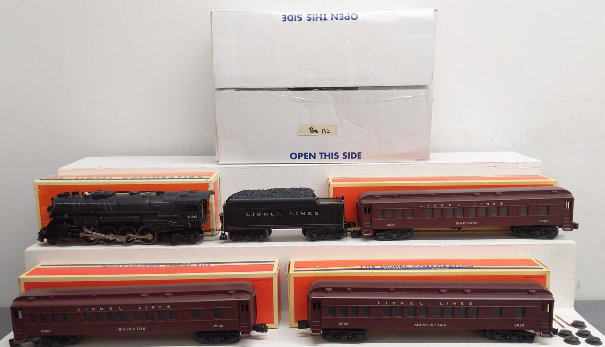 Lionel 6-38308 O Gauge PCC #2146WS Berkshire Madison Passenger Set EX/Box