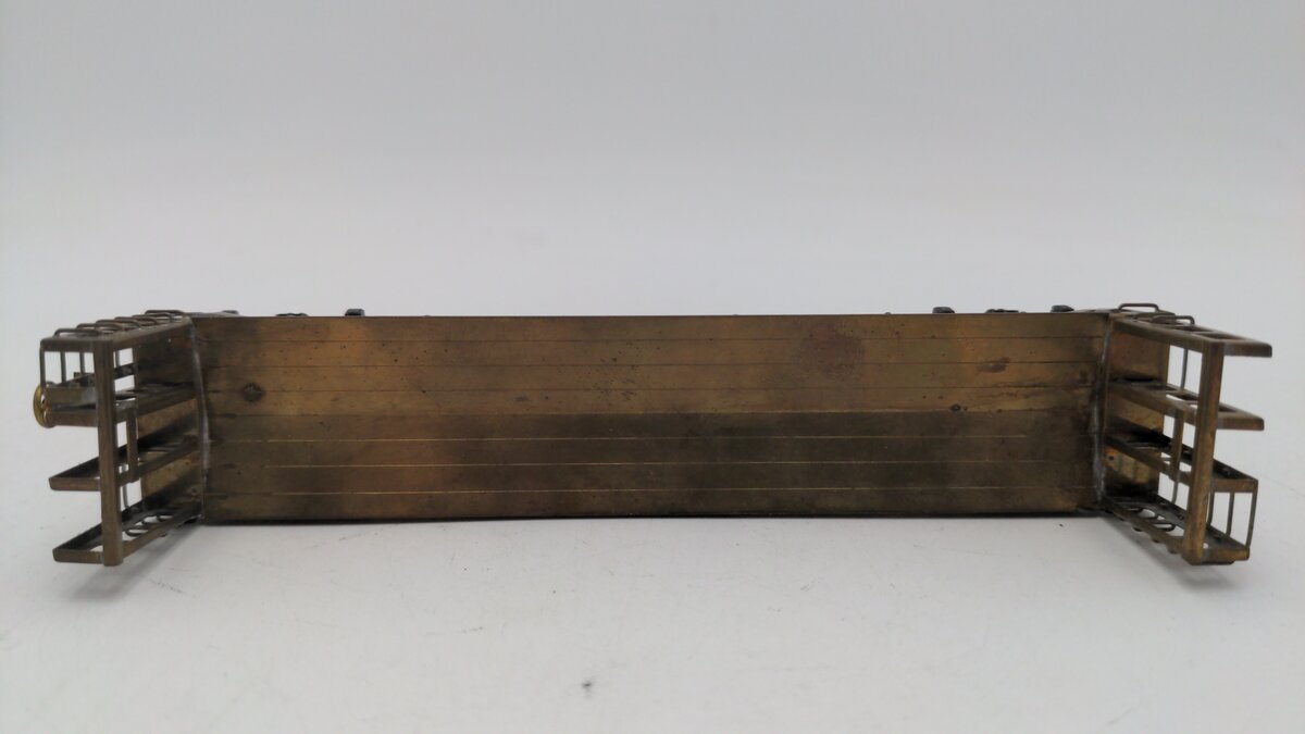HO Scale BRASS Bulkhead Flat Car VG
