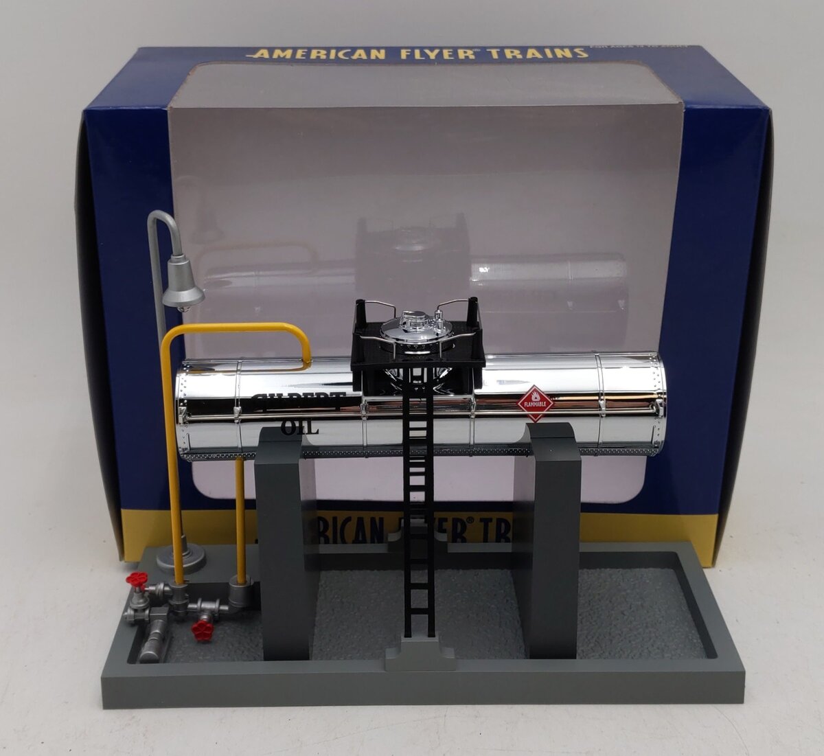 American Flyer 6-49877 S Elevated Oil Tank - American Flyer® Gilbert Oil LN/Box