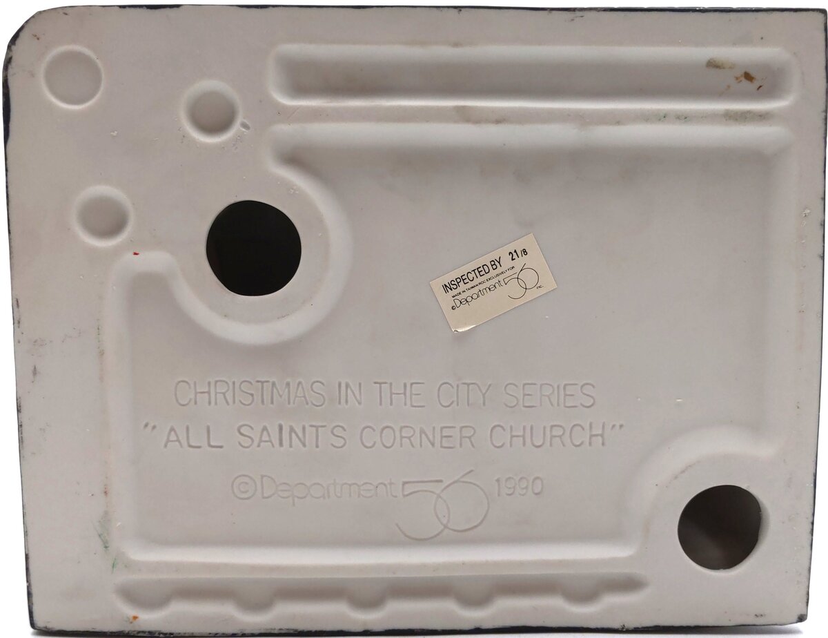 Dept 56 5542-5 Christmas in the City - All Saints Corner Church EX