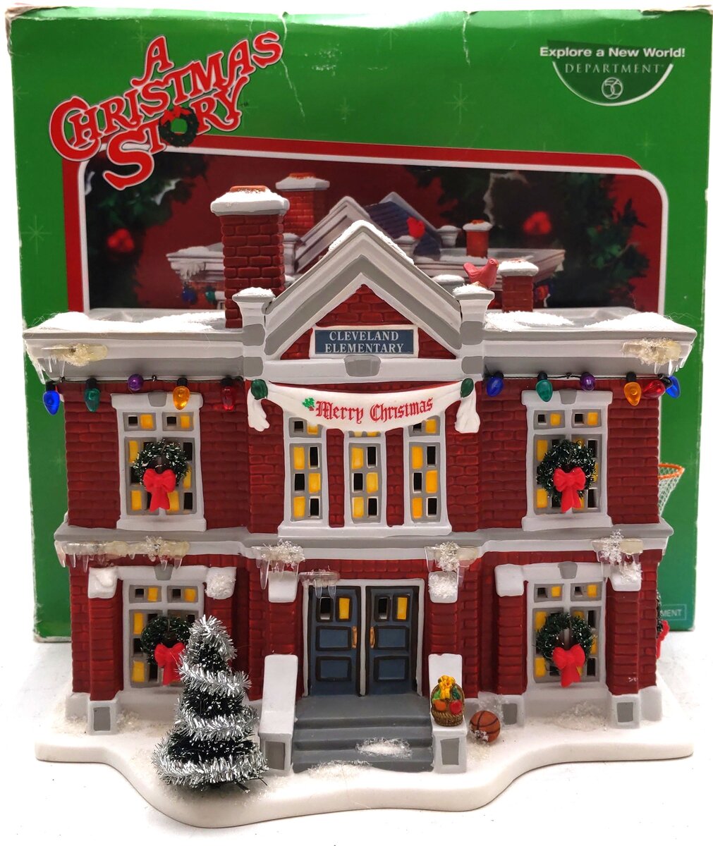 Dept 56 805029 A Christmas Story "Cleveland Elementary School" Building EX/Box