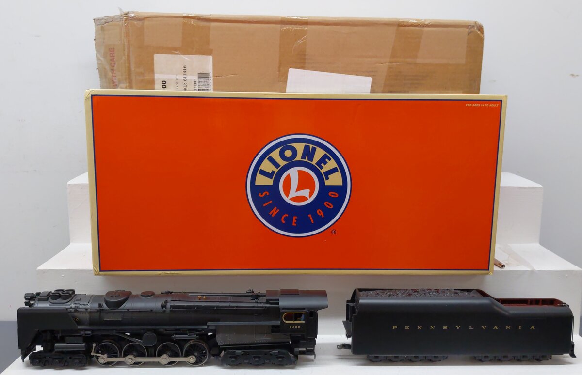 Lionel 6-11416 O PRR S-2 Turbine Steam Locomotive and Tender #6200 w/ Legacy EX/Box