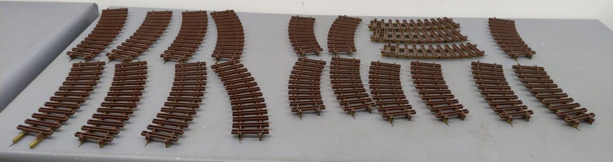 Lionel G Scale - Curved Brass Track Sections [20] VG