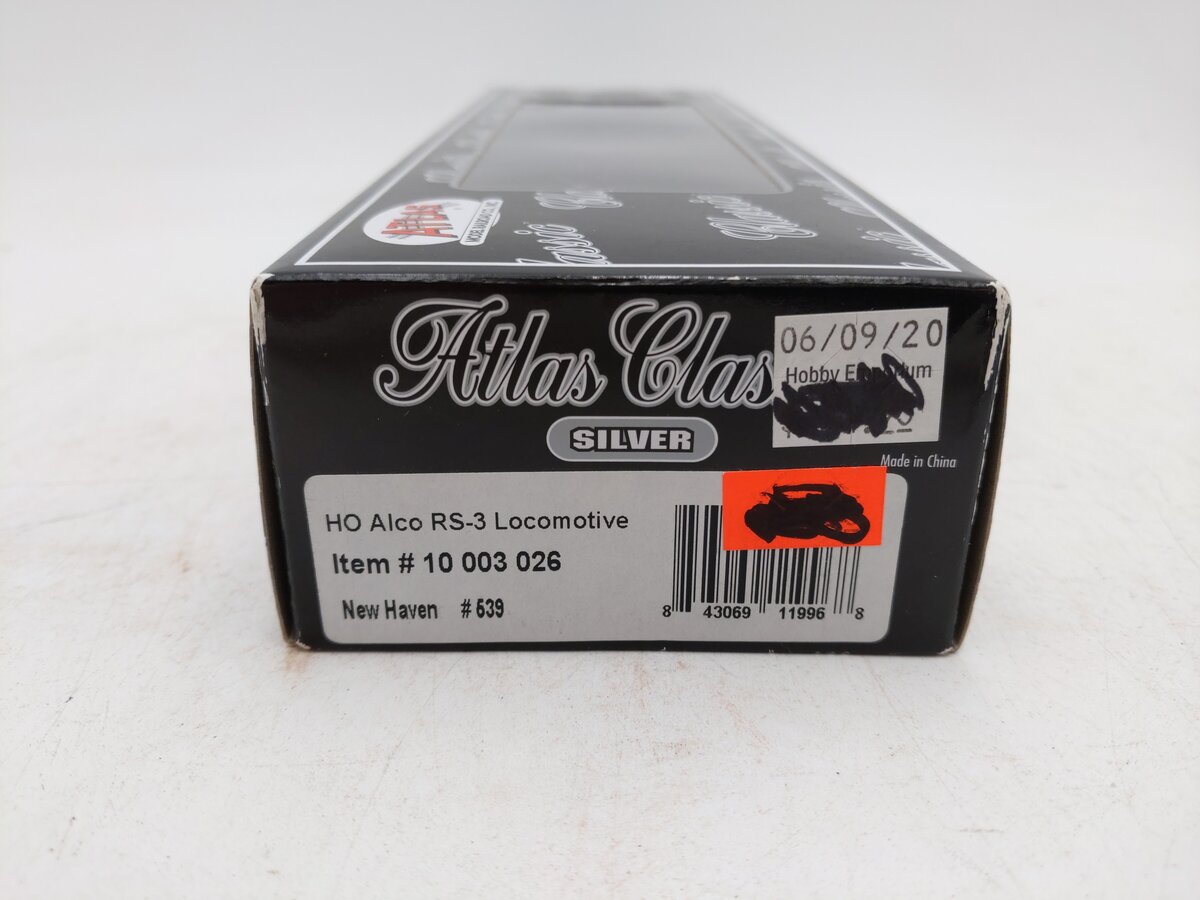 Atlas 10003026 HO RS-3 New Haven Diesel Locomotive #539/Box