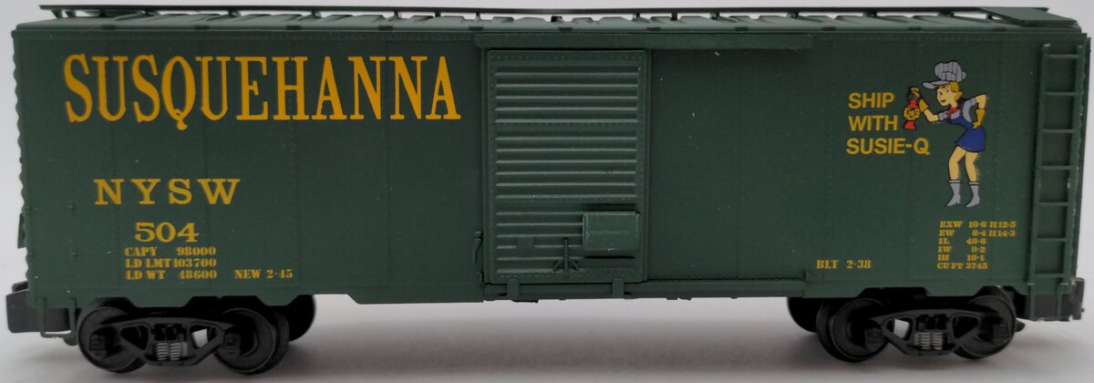 American Models 1136 S Scale Susie Q 40' Boxcar EX/Box