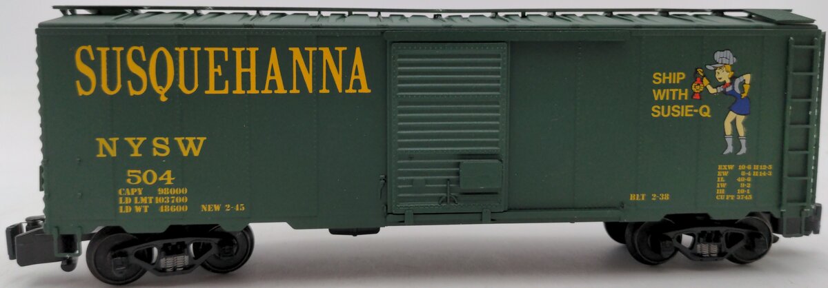 American Models 1136 S Scale Susie Q 40' Boxcar EX/Box