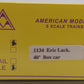 American Models 1134 S Scale Erie Lackawanna 40' Boxcar w/ Scale Wheels #73190 EX/Box