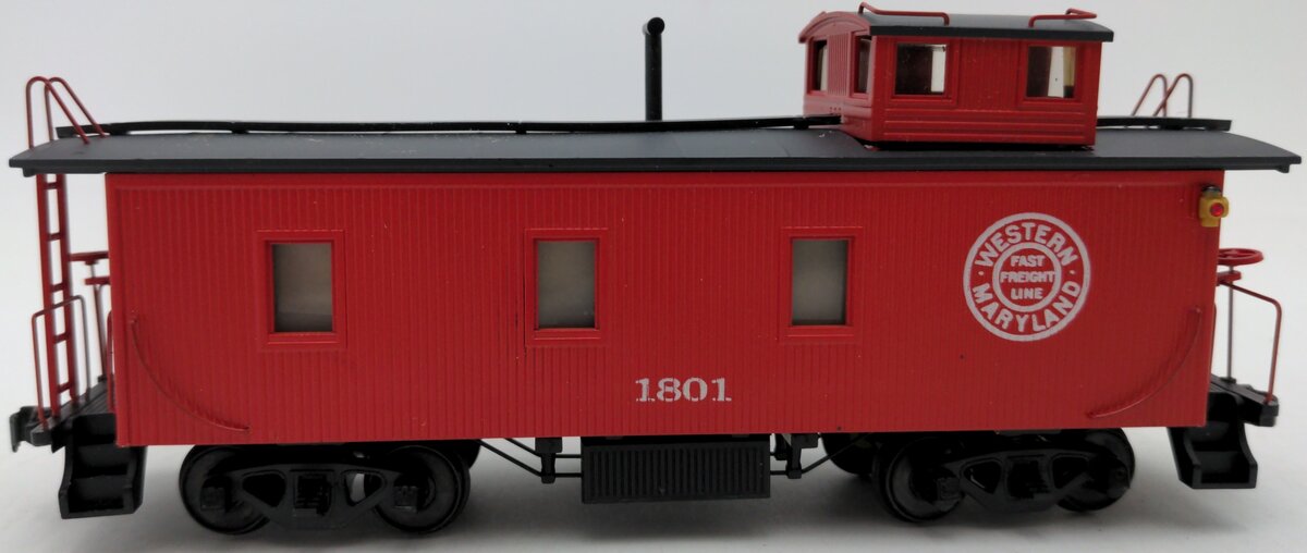 American Models 7531 S Scale  RTR Wood Caboose #1801 EX/Box