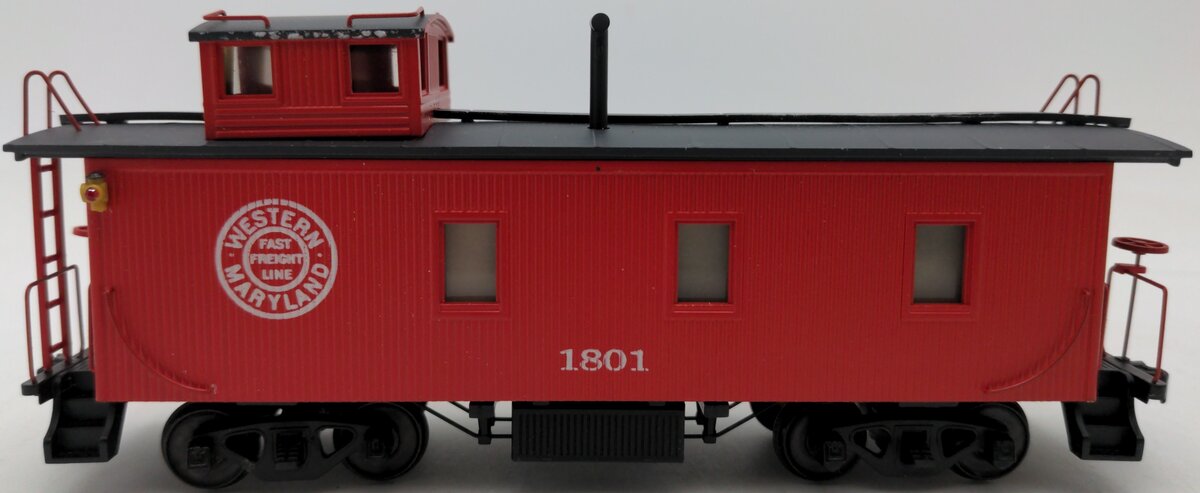 American Models 7531 S Scale  RTR Wood Caboose #1801 EX/Box