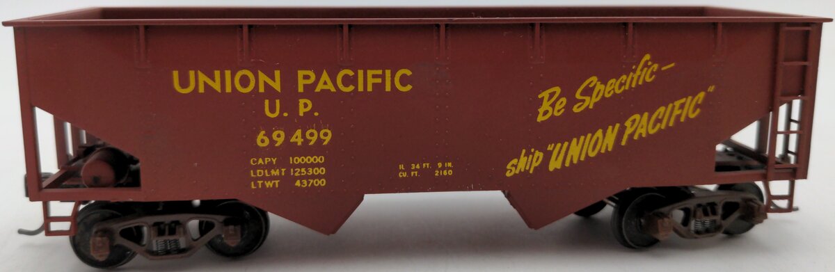 American Models S Scale Union Pacific Hopper Car #69499 EX/Box