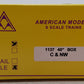 American Models 1137 S Scale C&NW 40' Box Car w/ Scale Wheels #80037 EX/Box