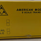 American models S Gauge Wooden Flatcar W/ Stakes #115110 EX/Box