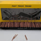American models S Gauge Wooden Flatcar W/ Stakes #115110 EX/Box