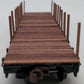 American models S Gauge Wooden Flatcar W/ Stakes #115110 EX/Box