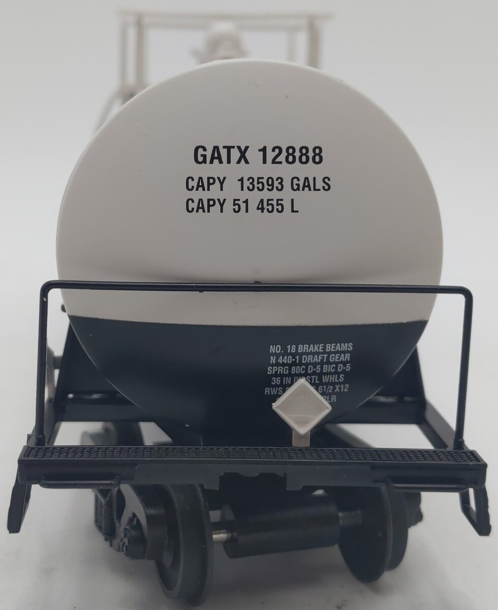 American Models 504 S Gauge J.M. Huber Tank Car (Hi-Rail) #12850 EX/Box