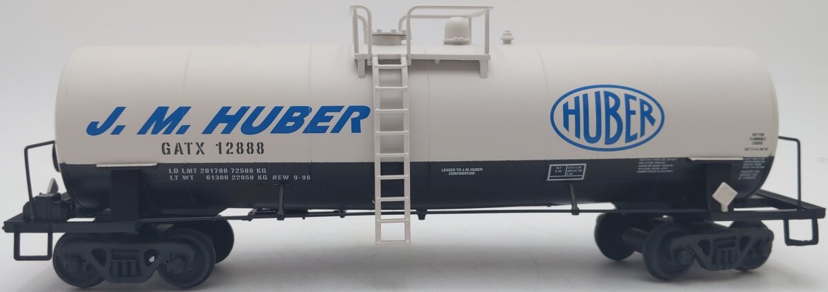 American Models 504 S Gauge J.M. Huber Tank Car (Hi-Rail) #12850 EX/Box