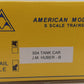 American Models 504 S Gauge J.M. Huber Tank Car (Hi-Rail) #12850 EX/Box