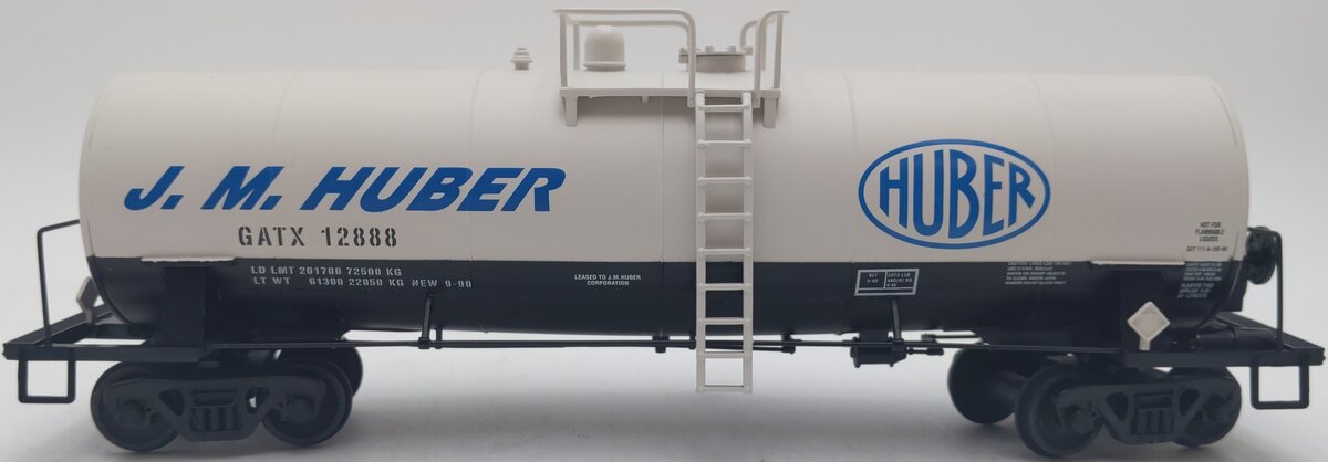 American Models 504 S Gauge J.M. Huber Tank Car (Hi-Rail) #12850 EX/Box