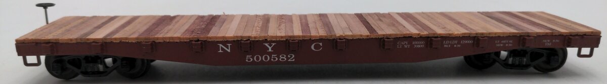 American Models 6013 S Scale New York Central 46' Flat Car #500582 EX/Box