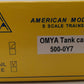 American Models 500-0Y7 S Gauge SHPX OMYA Tank Car #206085 EX/Box
