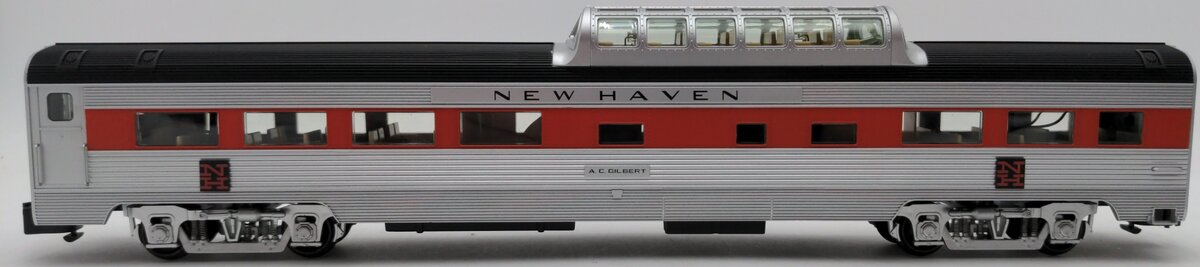 American Models S Gauge New Haven AC Gilbert Budd Vista Dome Car EX/Box