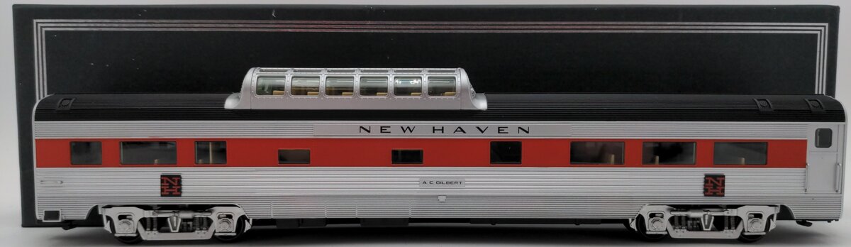 American Models S Gauge New Haven AC Gilbert Budd Vista Dome Car EX/Box