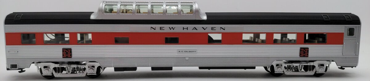 American Models S Gauge New Haven AC Gilbert Budd Vista Dome Car EX/Box