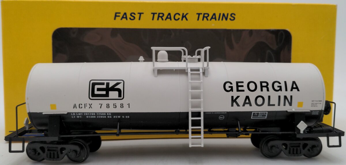 American Models 506 S Scale Georgia Kaolin Tank Car #78581 EX/Box