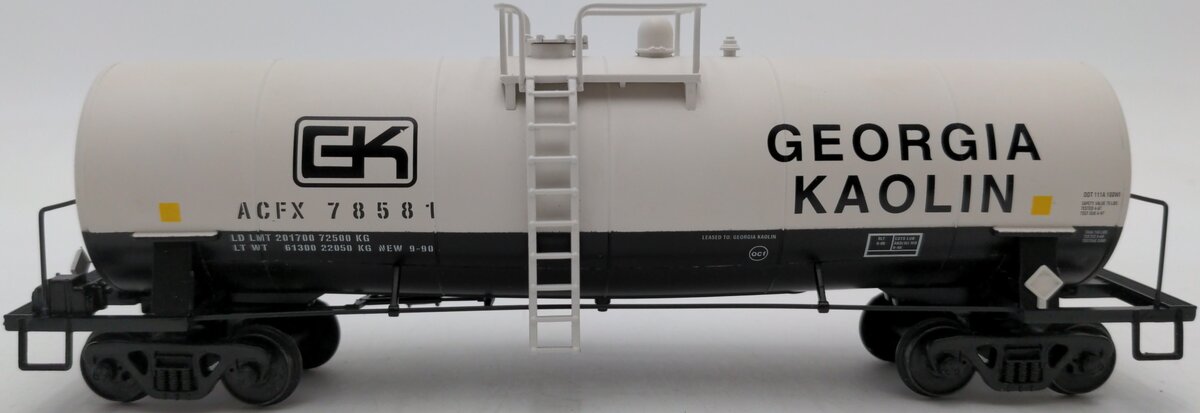 American Models 506 S Scale Georgia Kaolin Tank Car #78581 EX/Box