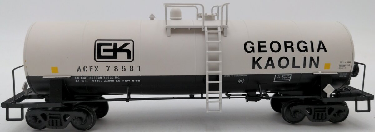 American Models 506 S Scale Georgia Kaolin Tank Car #78581 EX/Box