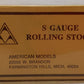 American Models 202 S Scale Pacific Fruit Express Reefer Car VG/Box