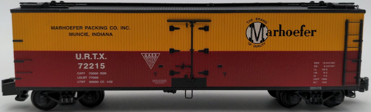S-Helper 01981 S Scale Marhoefer URTX Reefer #72215 LN/Box